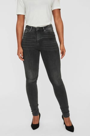 high waist skinny jeans VMSOPHIA dark grey denim