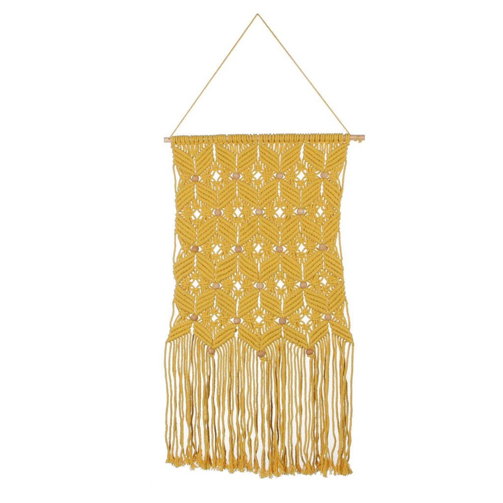 Casa Vivante wandkleed Zena (80x40 cm), Geel