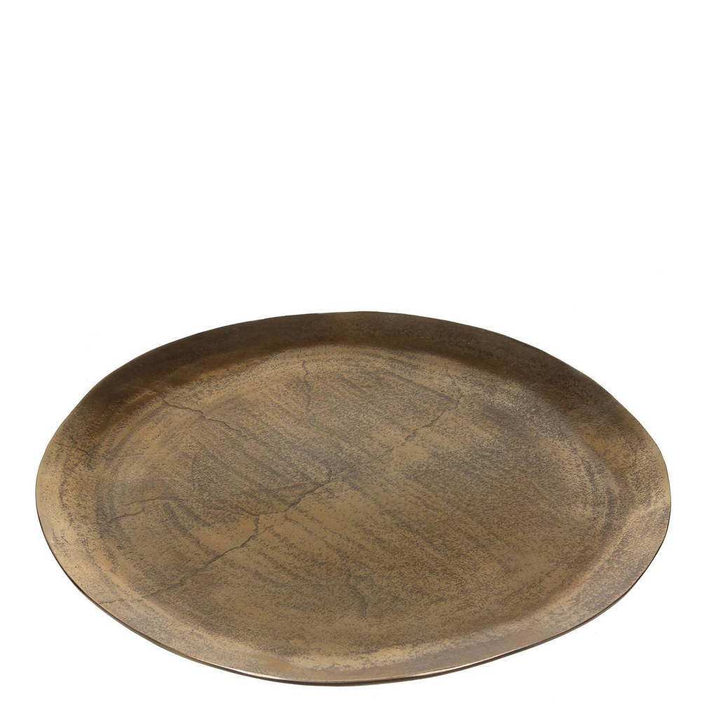 Casa Vivante decoratie schaal Girona (Ø43 cm), Goud