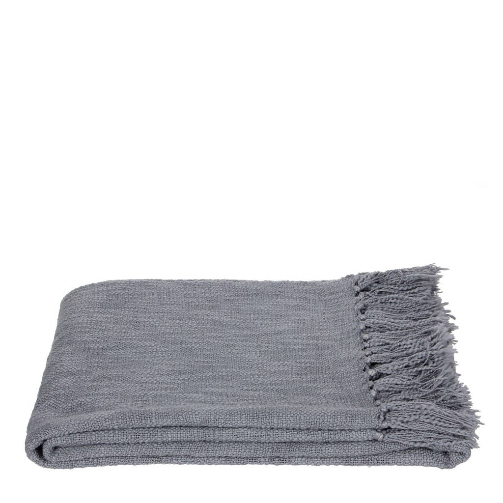 Casa Vivante plaid Jasmin (170x130 cm), Grijs