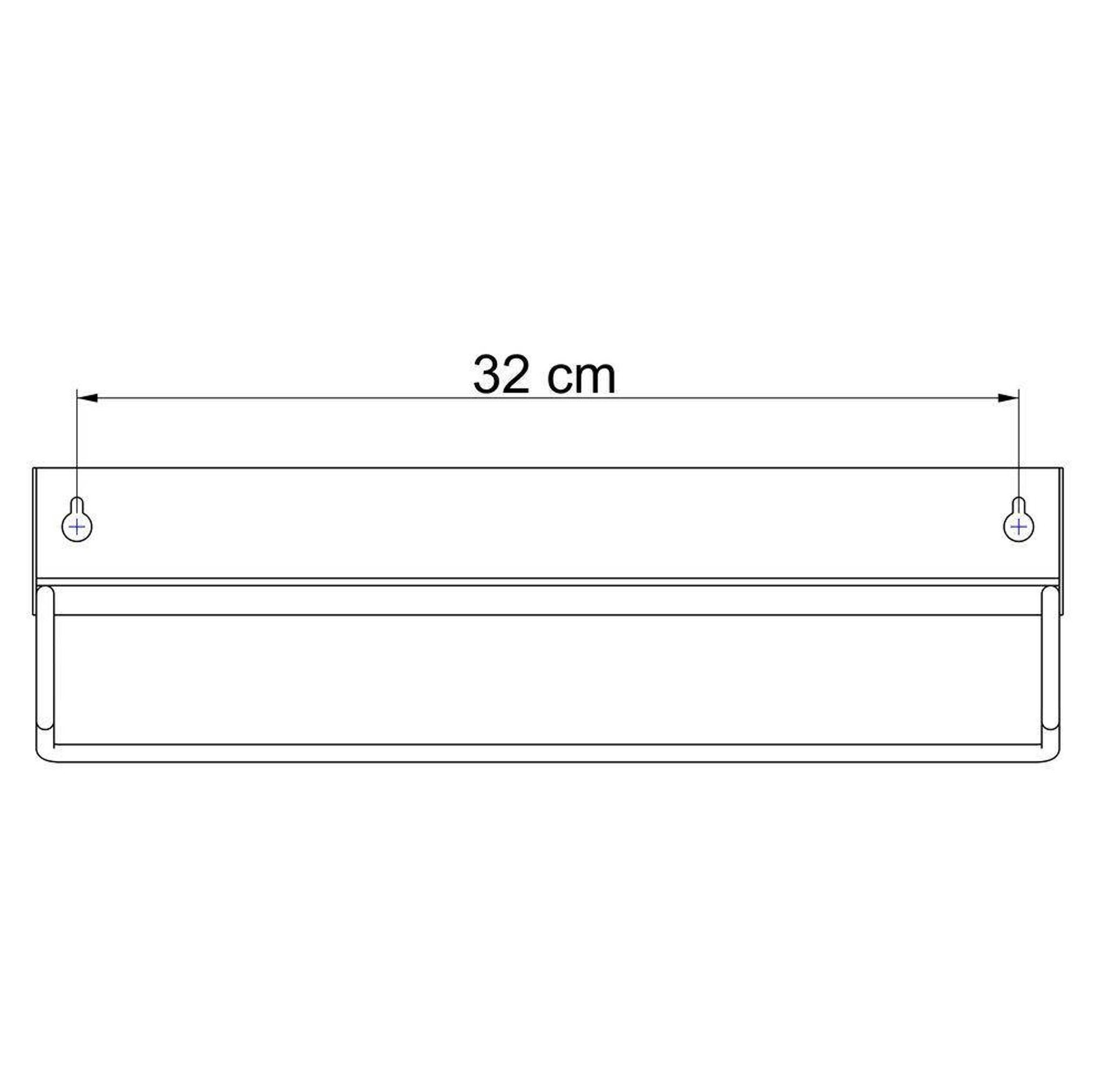 Sealskin wandrek met handdoekhouder Brix (35x10x8 cm) - Afbeelding 6