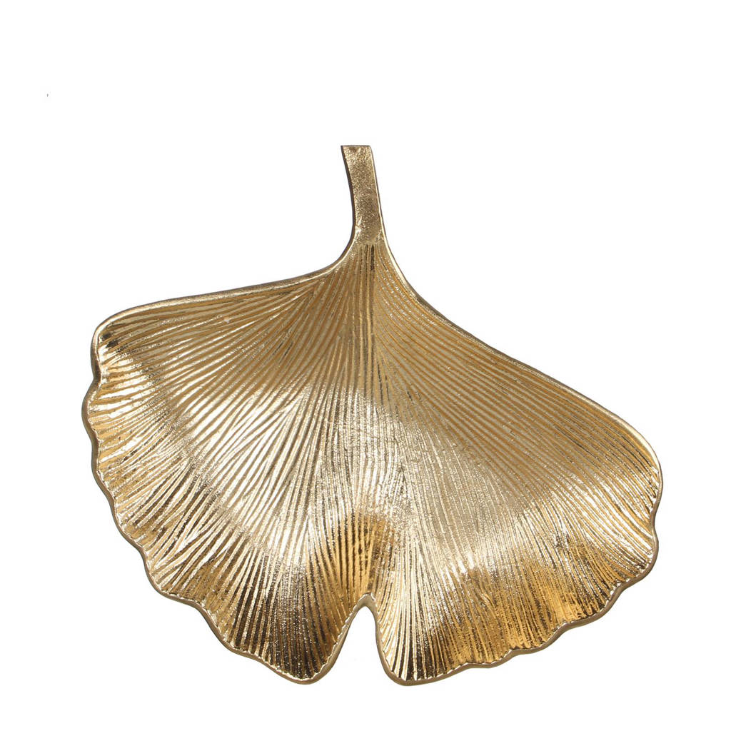 Casa Vivante decoratie schaal Favani (35x32 cm), Goud