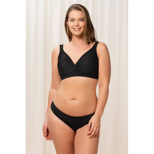 Triumph niet-voorgevormde bh zonder beugel Modern Soft+Cotton zwart afbeelding