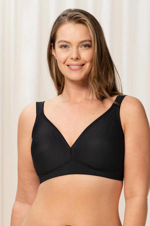 niet-voorgevormde bh zonder beugel Modern Soft+Cotton zwart