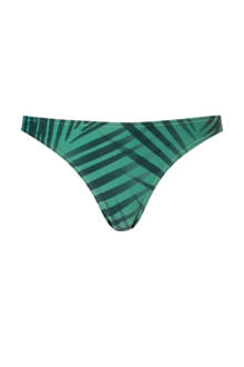 bikinibroekje in een all over print groen