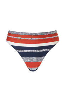 omslag bikinibroekje high leg rood