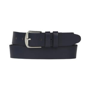leren riem donkerblauw