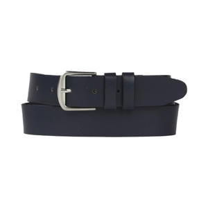 leren riem donkerblauw