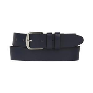 leren riem donkerblauw
