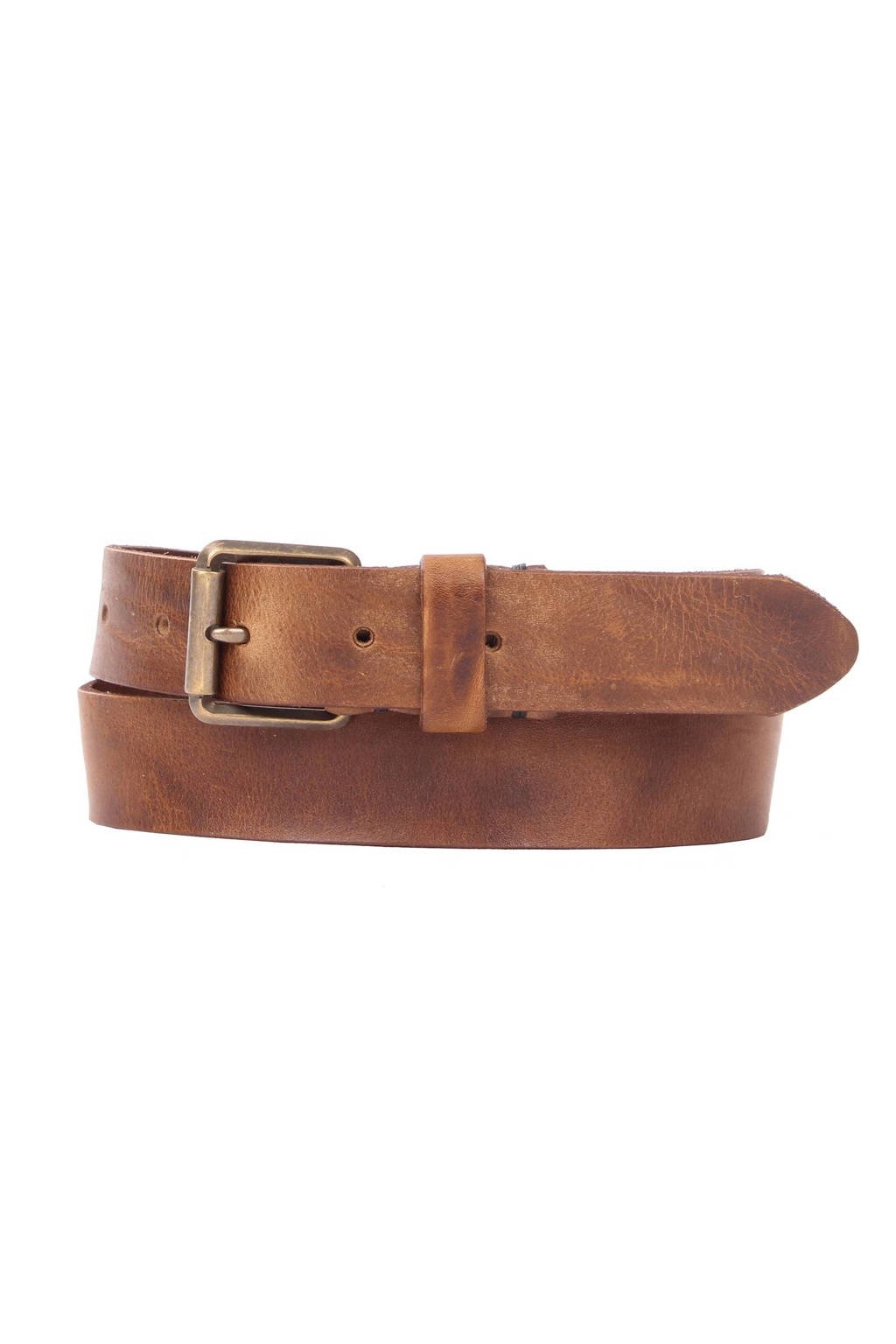 Presly & Sun leren riem cognac, Naturel