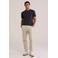 WE Fashion basic slim fit t-shirt marineblauw
