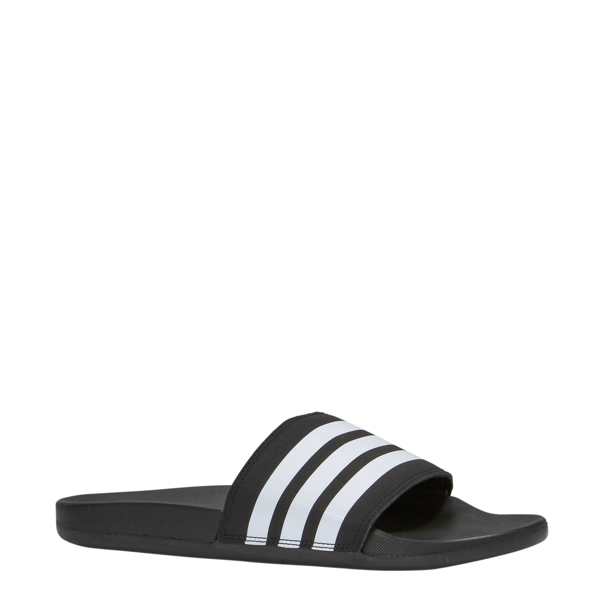 witte sokken adidas slippers