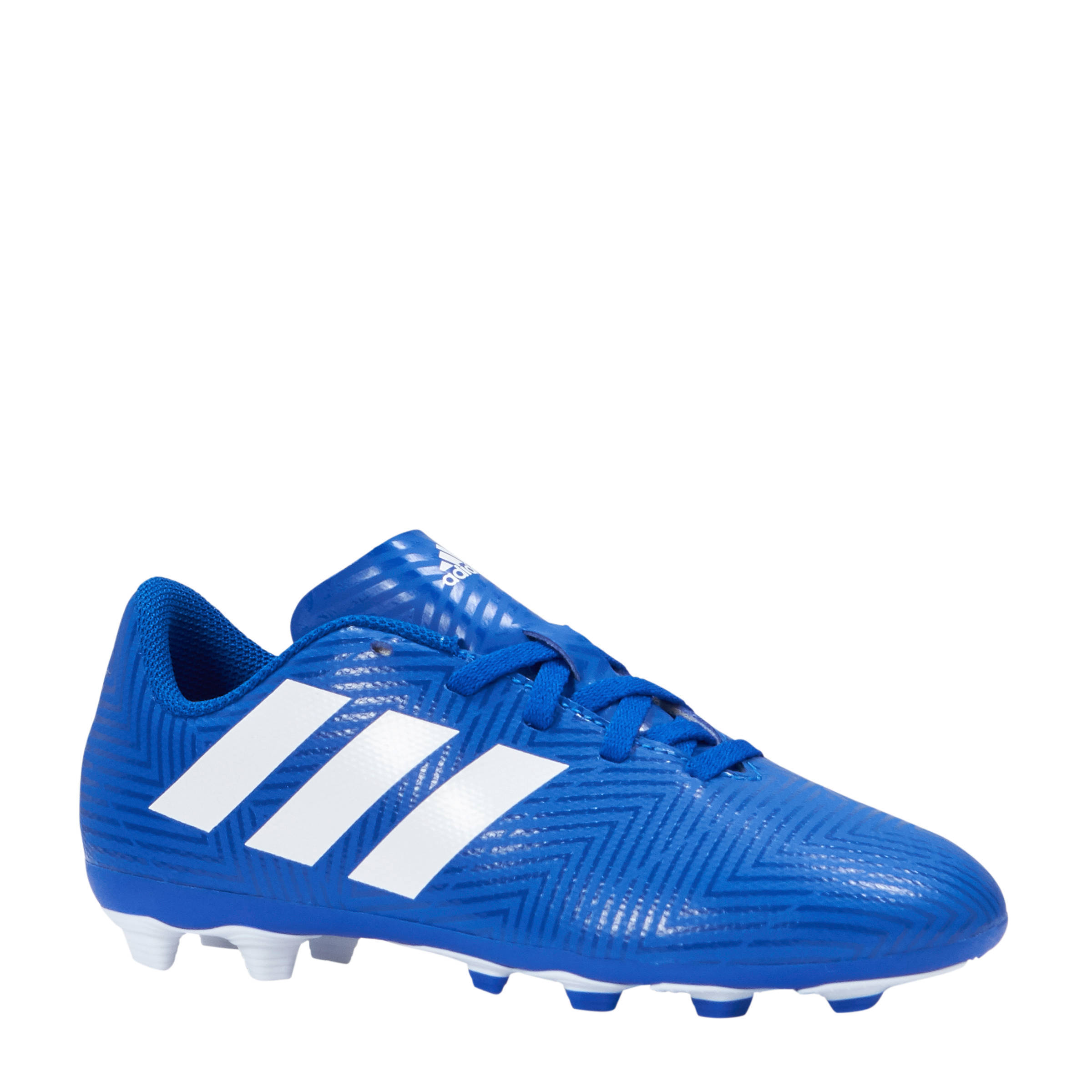 adidas Performance Nemeziz 18.4 FxG J voetbalschoenen blauw adidas Junior Nemeziz 18.4 FxG Voetbalschoenen Kobaltblauw