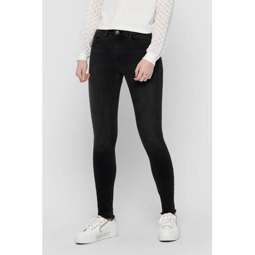 ONLY skinny jeans ONLBLUSH denim black regular afbeelding