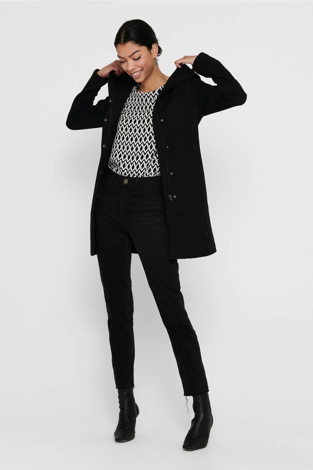 ONLY coat ONLSEDONA zwart
