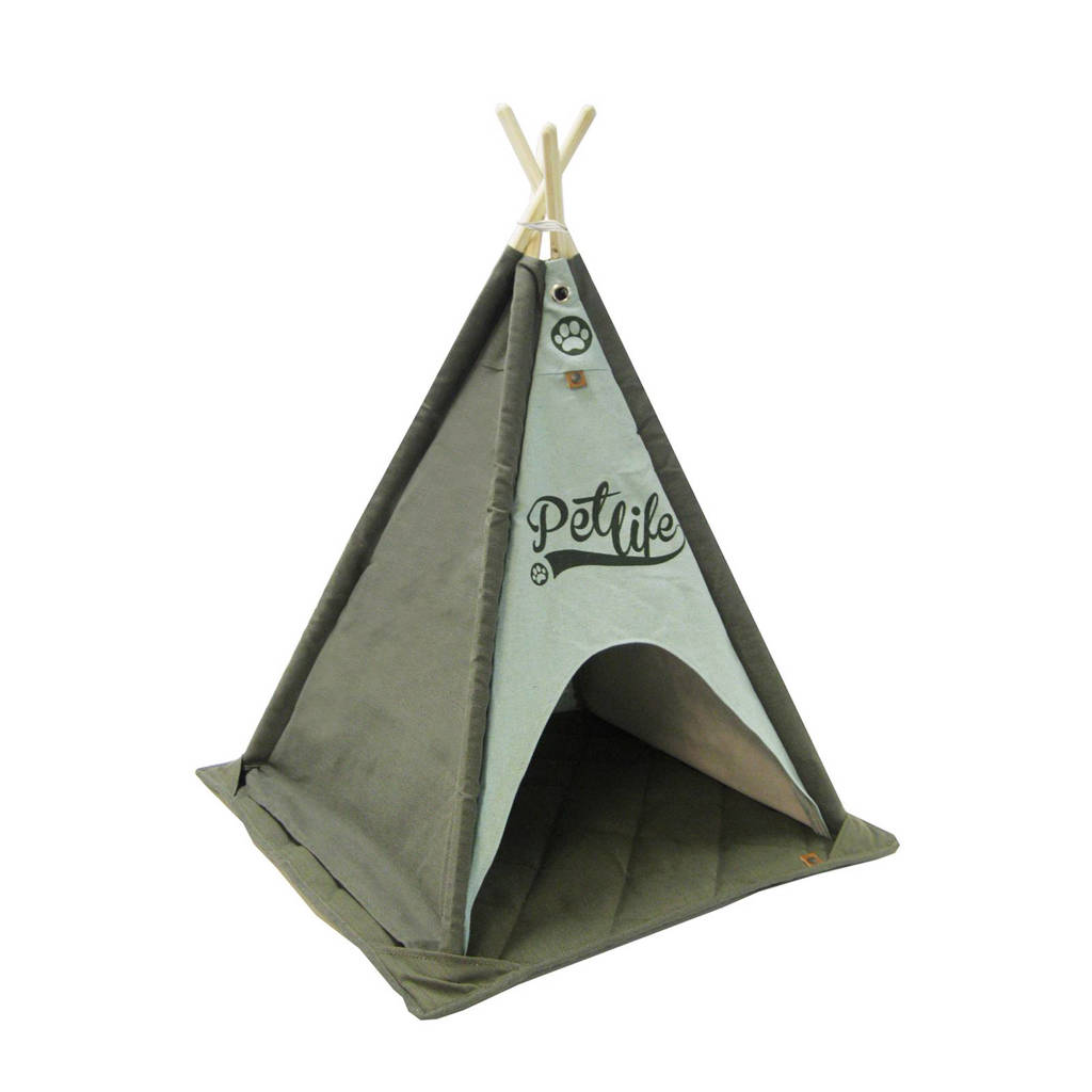 OVERSEAS Petlife tipi tent huisdieren, Groen