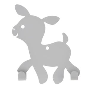 wandhaakje lam grijs