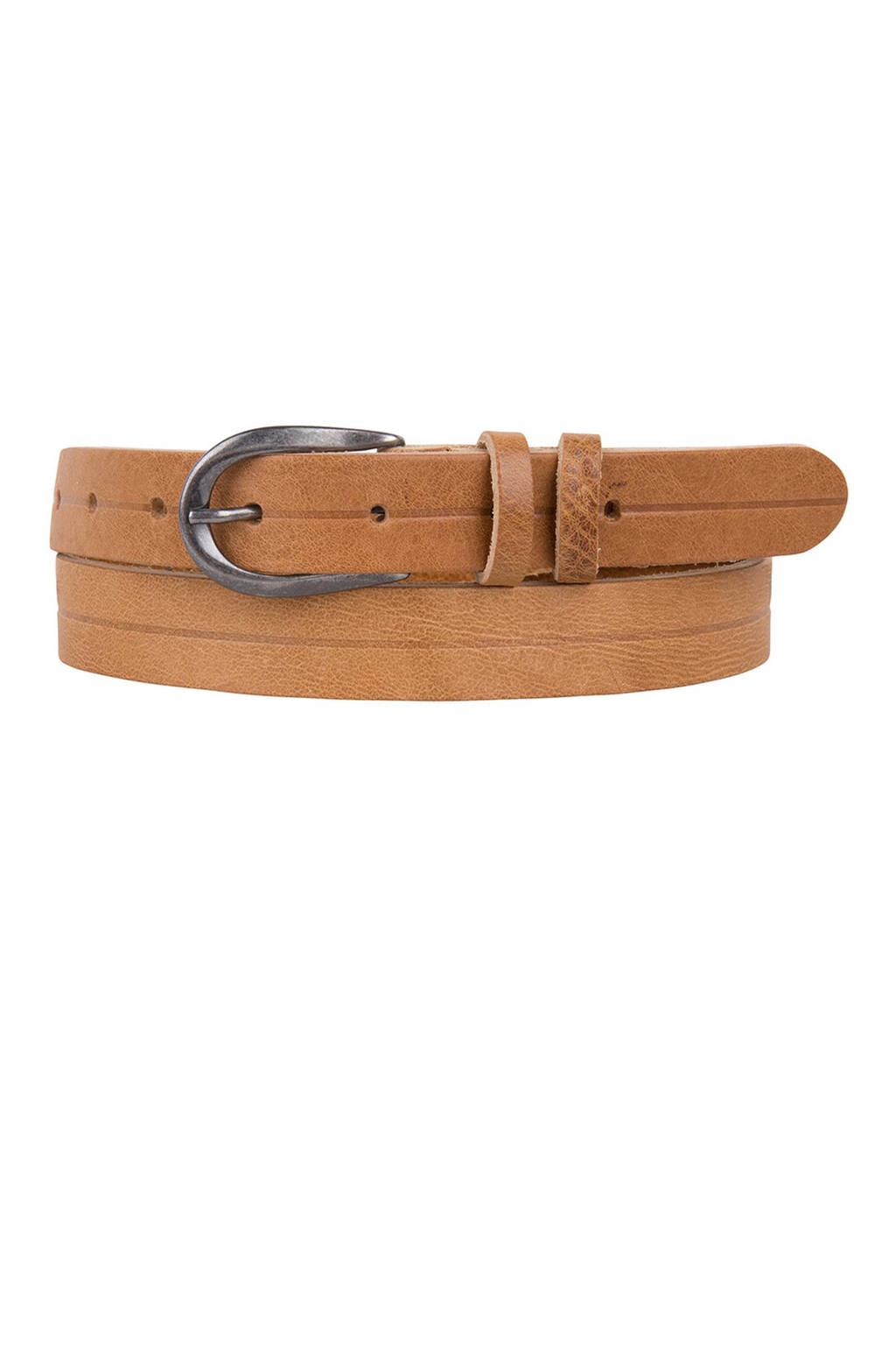 Cowboysbelt leren riem, 370 - Camel