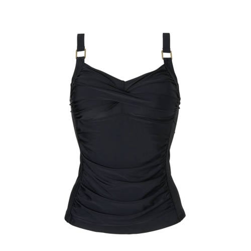 Whkmps Beachwave Mix Match Corrigerende Tankini Bikinitop Zwart whkmps beachwave kopen in de aanbieding