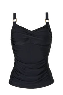 Mix & Match corrigerende tankini bikinitop zwart