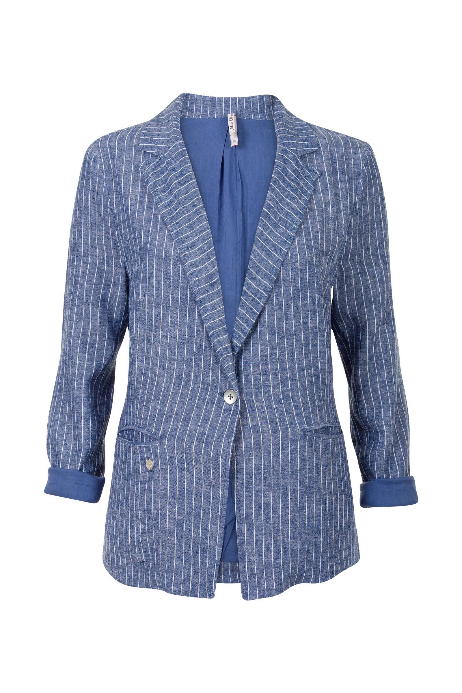 gestreepte blazer blauw gestreepte blazer blauw