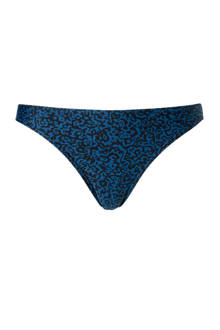 Mix & Match bikinibroekje in all over print blauw