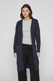 thumbnail: VILA gemêleerd gebreid vest VIRIL donkerblauw