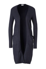 thumbnail: VILA gemêleerd gebreid vest VIRIL donkerblauw