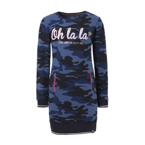 Quapi Sweatjurk Wilma Met Camouflageprint Blauw quapi kopen in de aanbieding Quapi Sweatjurk Wilma Met Camouflageprint Blauw quapi kopen in de aanbieding