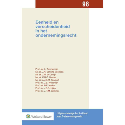 Eenheid En Verscheidenheid In Het Ondernemingsrecht L Timmerman huismerk kopen in de aanbieding