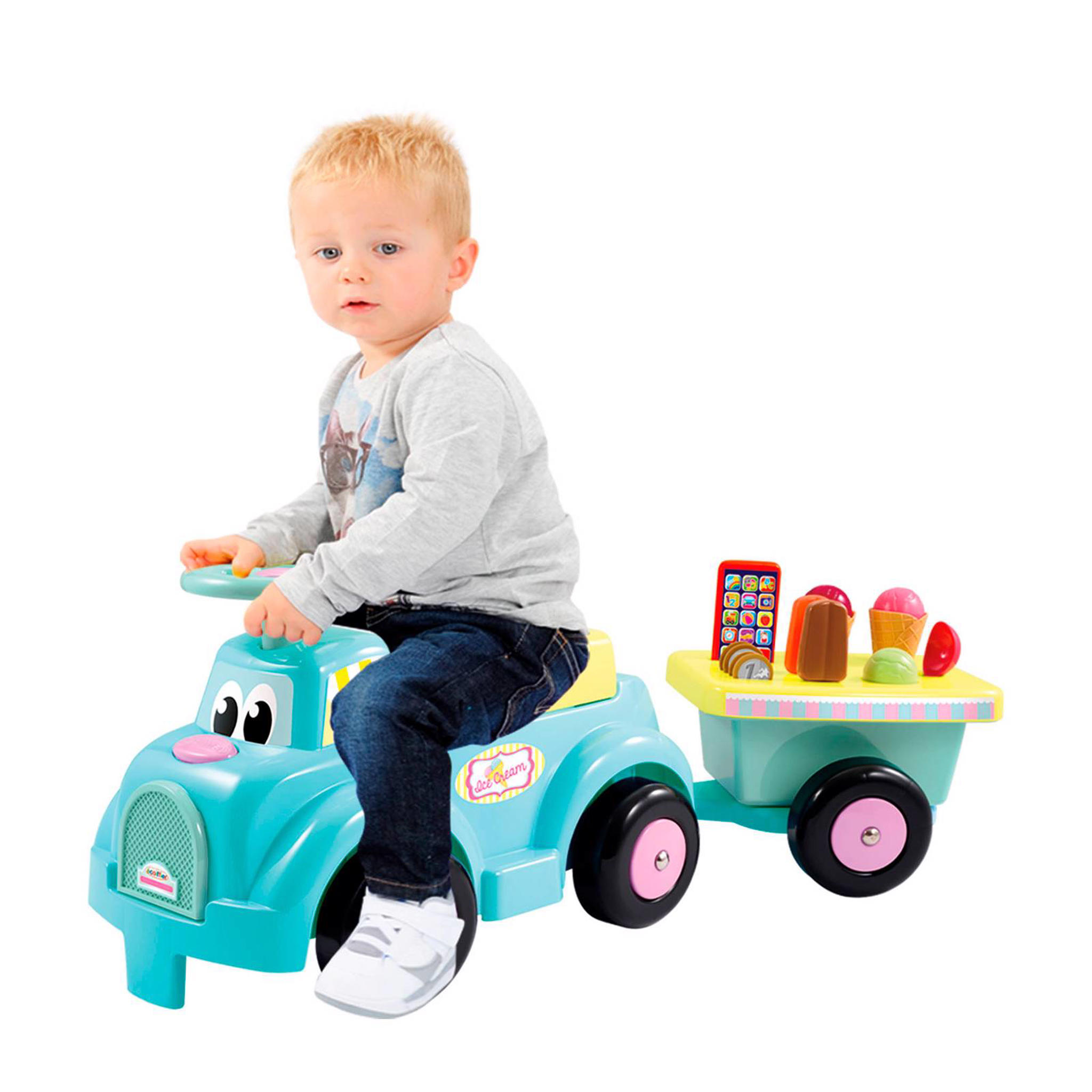 Ecoiffier ijswagen loopauto kopen? in huis wehkamp