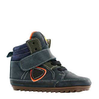 leren sneakers marine