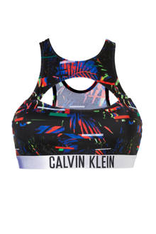 Mix & Match crop bikinitop in all over print