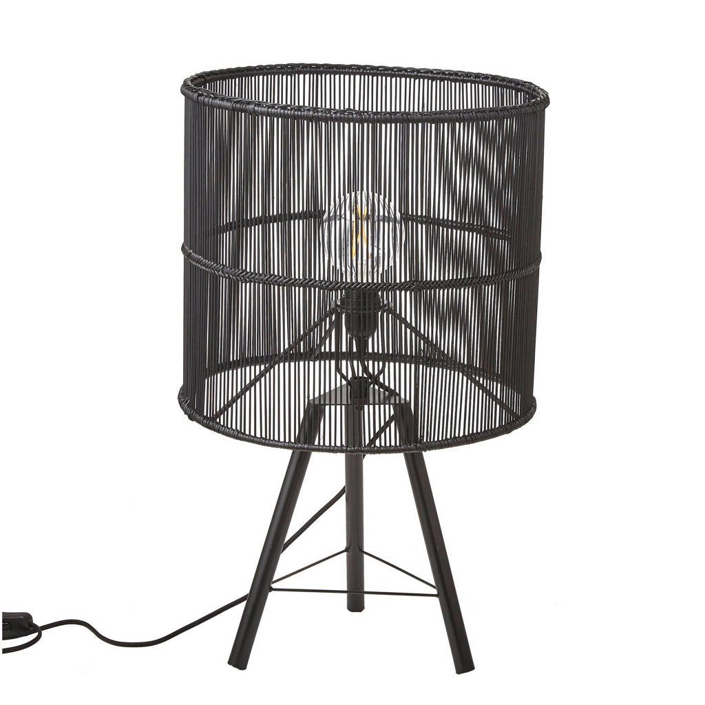 Mica tafellamp Joice, Zwart