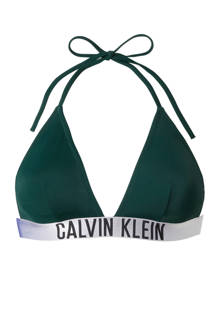 Mix & Match halter bikinitop groen