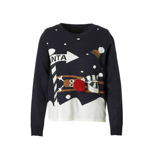 Only Kersttrui Met Pompon only kopen in de aanbieding