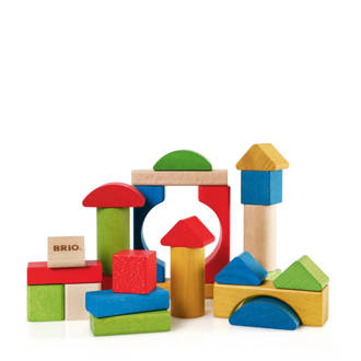 houten Gekleurde blokken 25 stuks