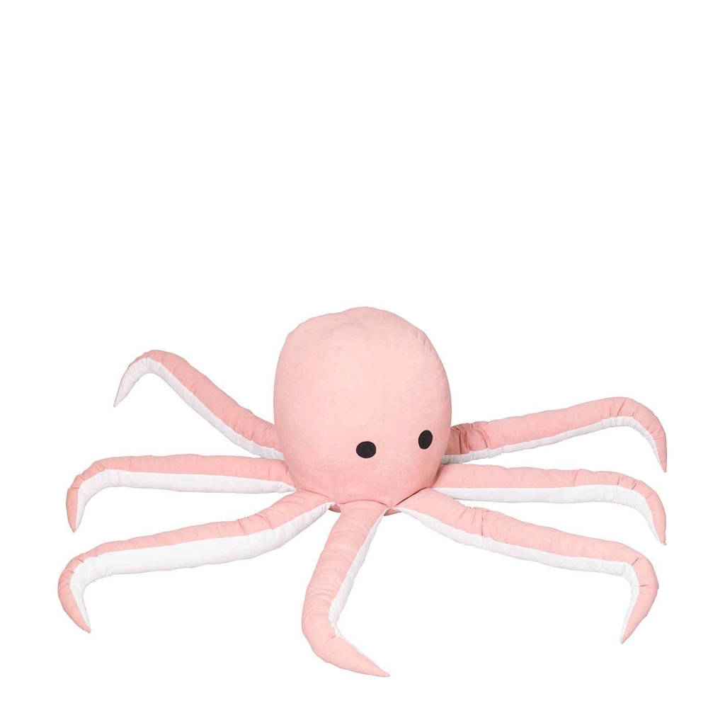 Kidsdepot poef octopus (Ø105x33 cm), Roze