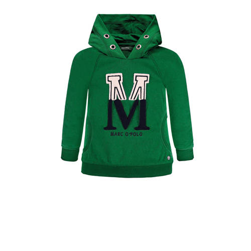 Marc Opolo Capuchon Sweater Groen marc opolo kopen in de aanbieding