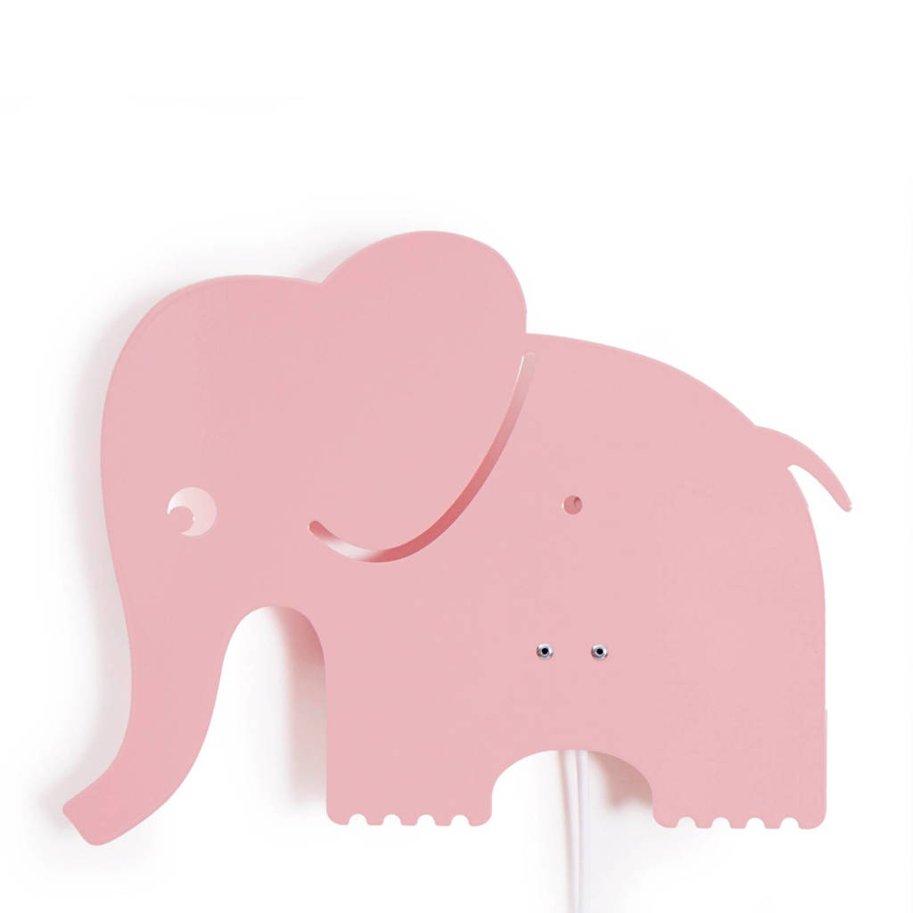 Roommate Elephant lamp roze, Roze
