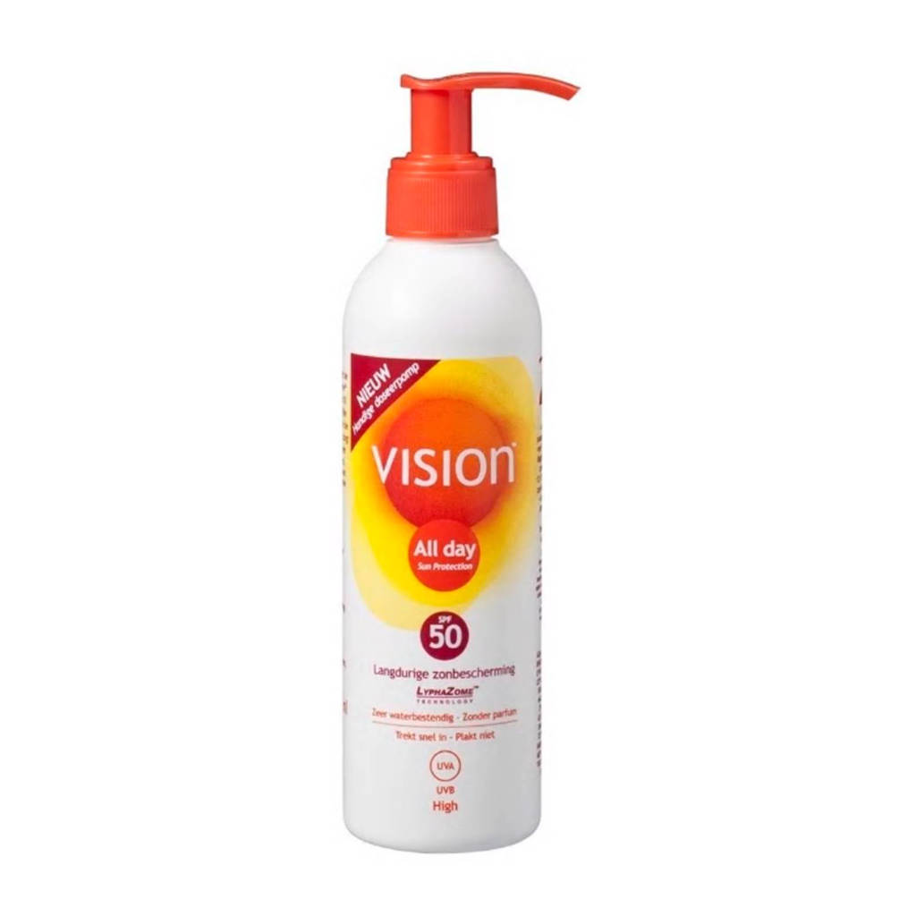 Vision zonnebrandmelk pomp SPF 50 - 200 ml