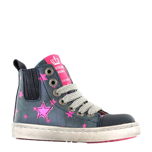 Shoesme Leren Sneakers Met Sterren shoesme kopen in de aanbieding Shoesme Leren Sneakers Met Sterren shoesme kopen in de aanbieding