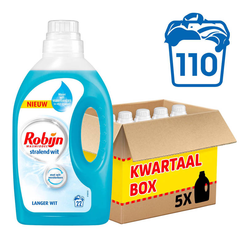 Robijn Stralend Wit wasmiddel 110 wasbeurten