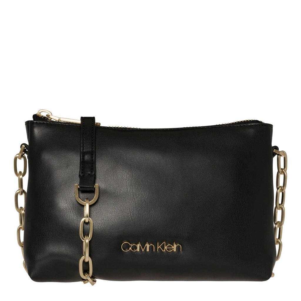Calvin Klein crossbody tas Fold Ew, Zwart