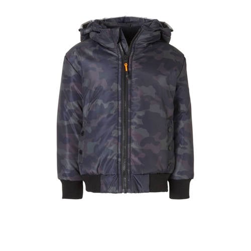 Mitch Winterjas Met Camouflageprint Donkerblauw mitch kopen in de aanbieding Mitch Winterjas Met Camouflageprint Donkerblauw mitch kopen in de aanbieding