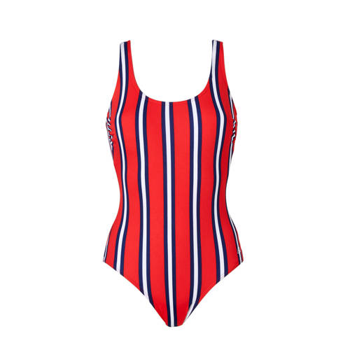 Tweka Gestreepte Badpak Rood tweka kopen in de aanbieding