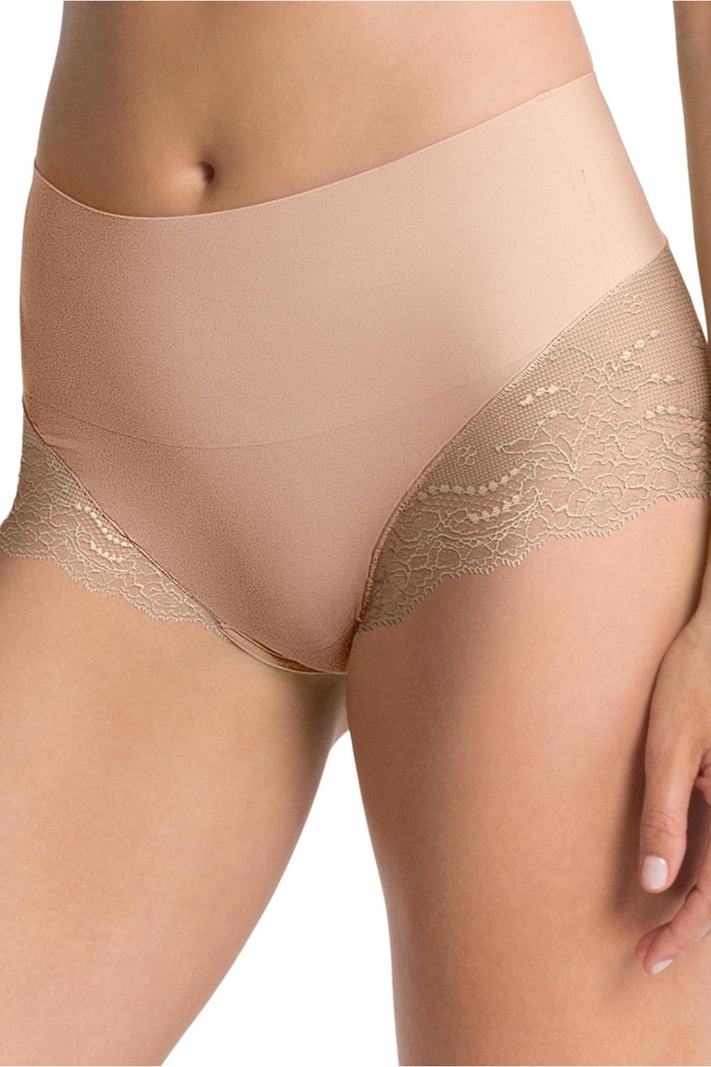 SPANXsupersmooth™ Undie-tectable licht corrigerende Lace Hi-Hipster lichtbeige