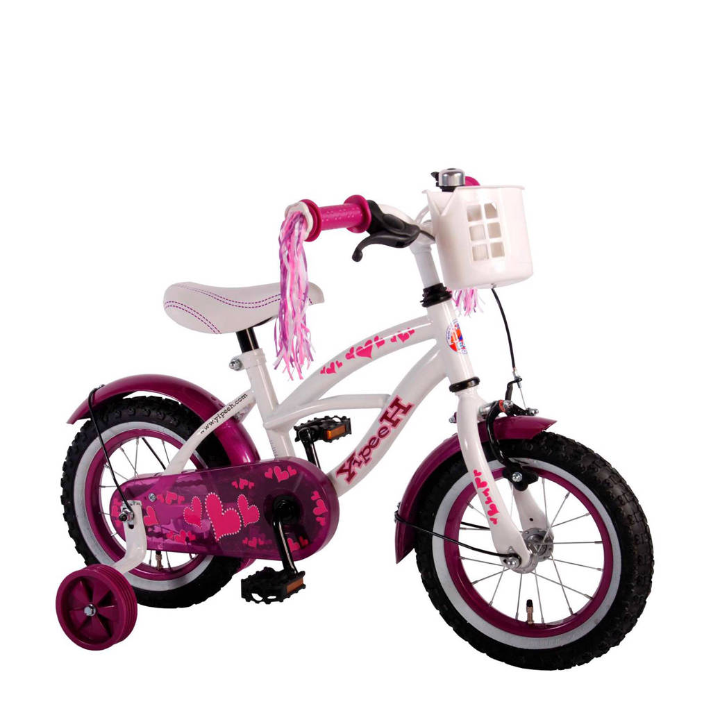 Yipeeh Hartjes 12 inch kinderfiets, Roze