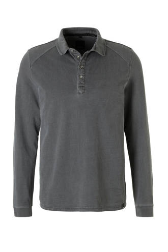 regular fit polo grijs