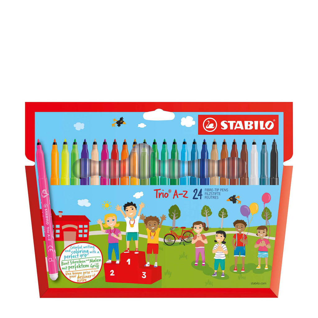 Stabilo Trio A-Z viltstiften (24 st.)